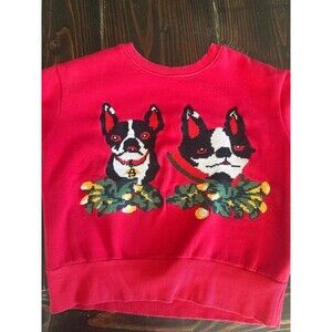 Gucci Red Bosco & Orso Embroidered sweatshirt